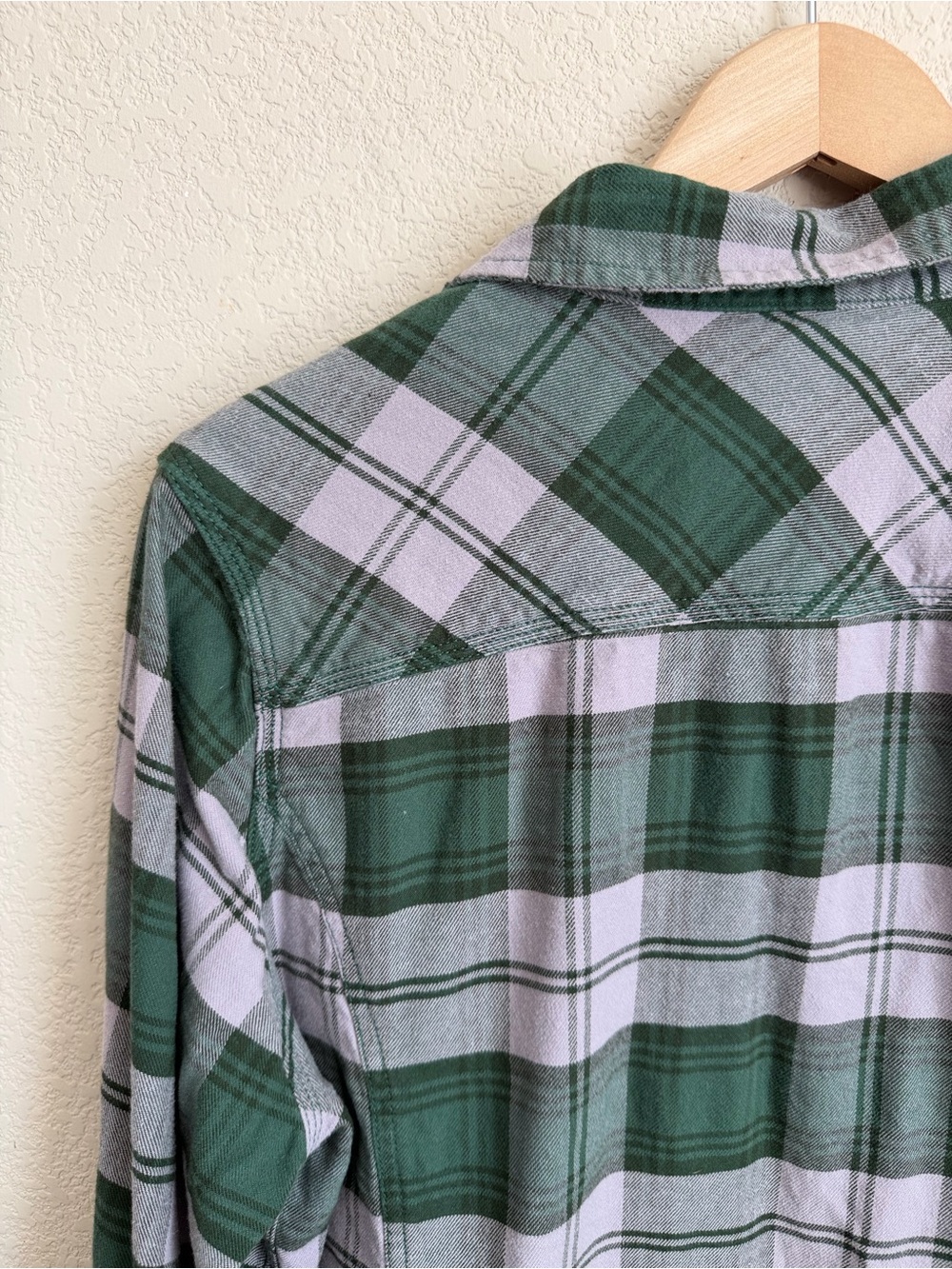 Carhartt Hamilton Flannel Shirt II XL 16/18 Green Gray Plaid Relaxed Fit Cotton - Picture 10 of 16